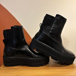 Fenty by Rihanna x Puma Women's Chelsea Black Boots Size 7